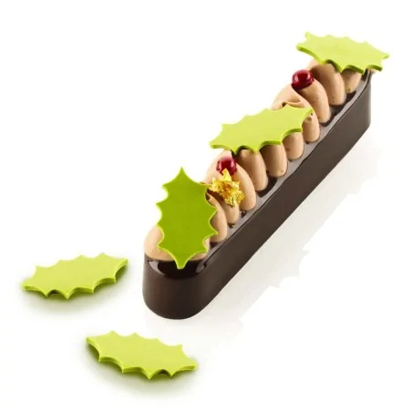 Stampo Silicone Foglia Agrifoglio Chablon Holly SILIKOMART