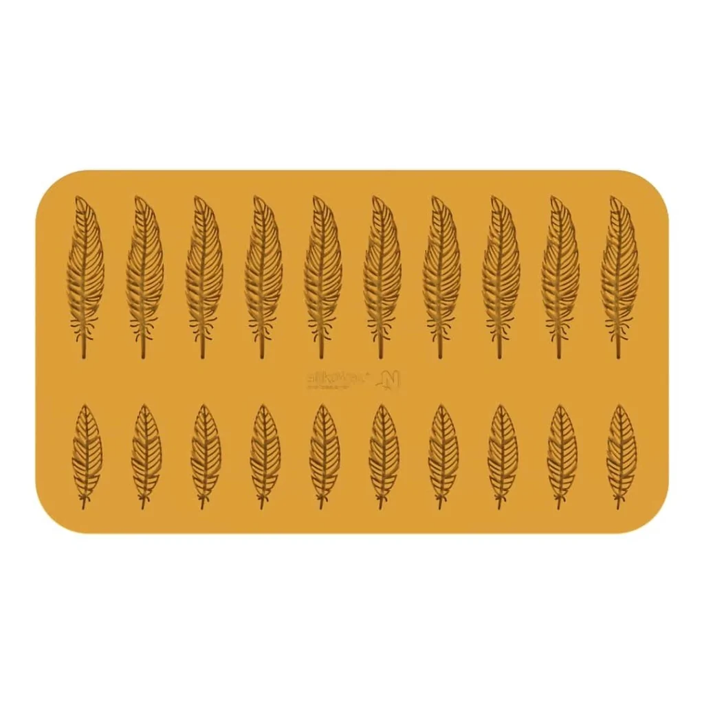 Stampo Silicone Decoro Piuma 121x28 - 79x23 mm SILIKOMART