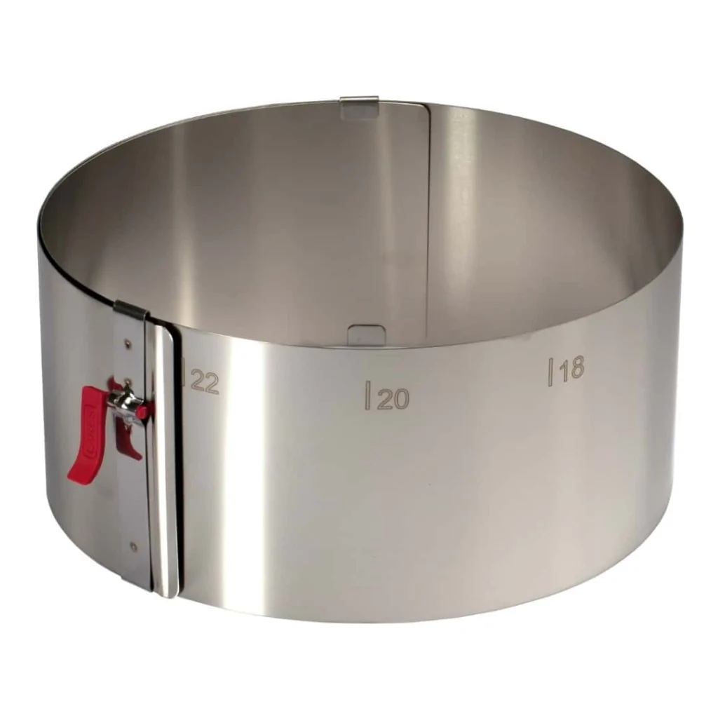 Anello Torta Apribile Acciaio Inox ø 17-30 cm h 10 cm 