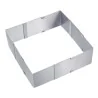 Cornice Torta Quadrata Regolabile Acciaio Inox h 8 cm EVA