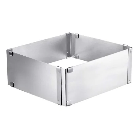 Cornice Torta Quadrata Regolabile Acciaio Inox h 8 cm EVA