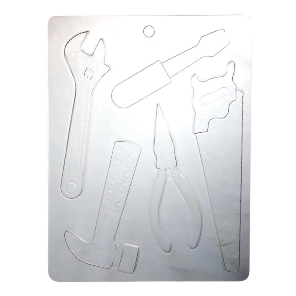 Set 4 Stampi Cioccolato Attrezzi da Lavoro MARTELLATO