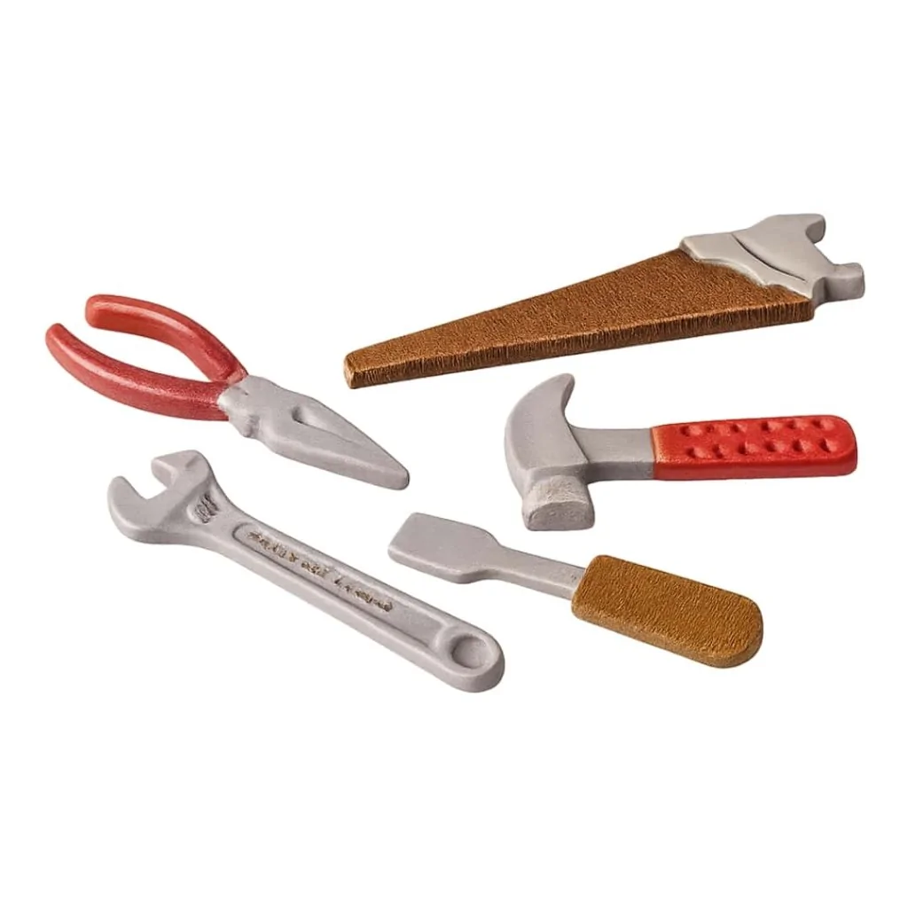 Set 4 Stampi Cioccolato Attrezzi da Lavoro MARTELLATO