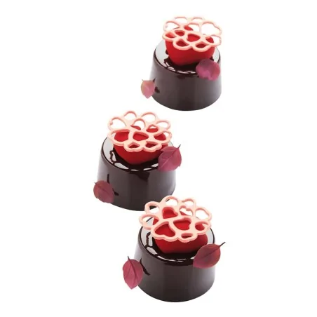Tappetino Decorazioni Silicone Corona di Cuori PAVONI