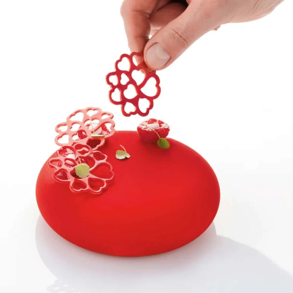 Tappetino Decorazioni Silicone Corona di Cuori PAVONI