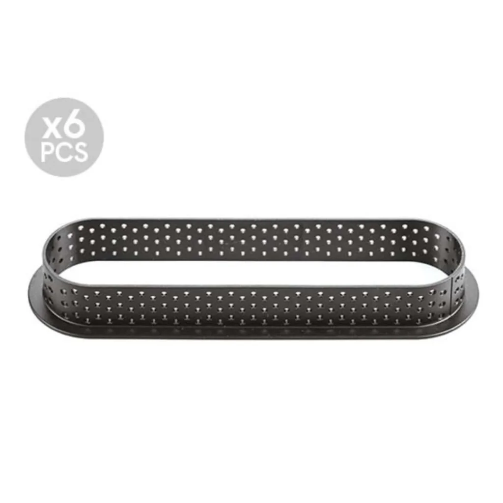 Kit 6 Anelli Torta Tarte Ring Ovali 146x34 mm SILIKOMART