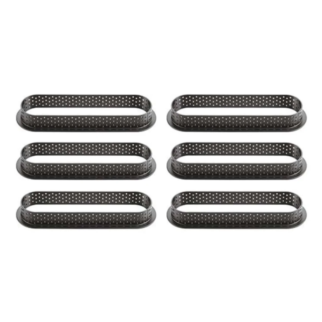 Kit 6 Anelli Torta Tarte Ring Ovali 146x34 mm SILIKOMART