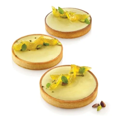 Kit 4 Anelli Torta Tarte Ring Tondi ø 12 cm SILIKOMART