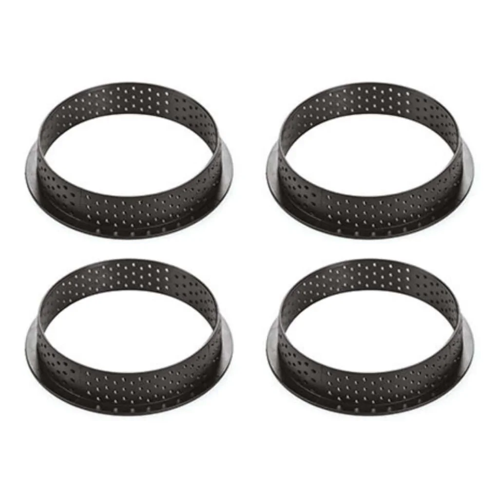 Kit 4 Anelli Torta Tarte Ring Tondi ø 10 cm SILIKOMART
