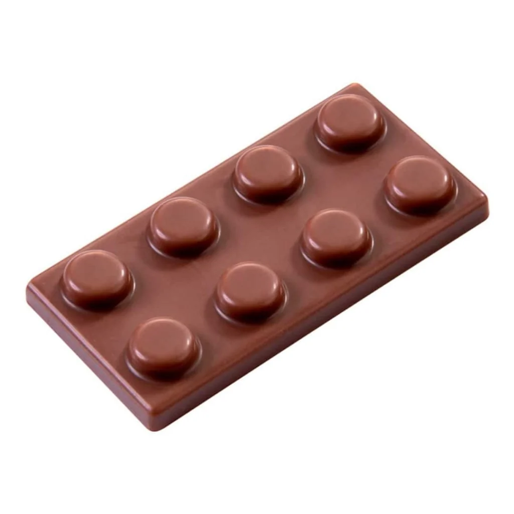 Stampo Cioccolato Snack Mattoncini Giocattolo 45x23x6 mm