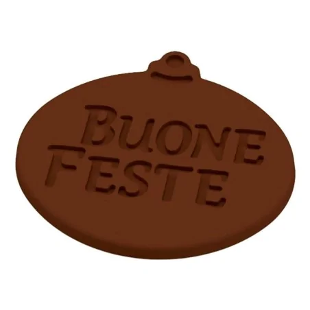 Stampo Cioccolatini Buone Feste Natale MARTELLATO