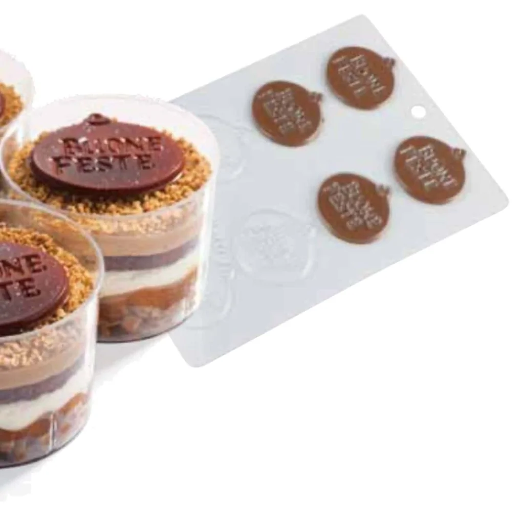 Stampo Cioccolatini Buone Feste Natale MARTELLATO