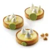 Kit 6 Anelli Torta Tarte Ring Tondi ø 8 cm SILIKOMART