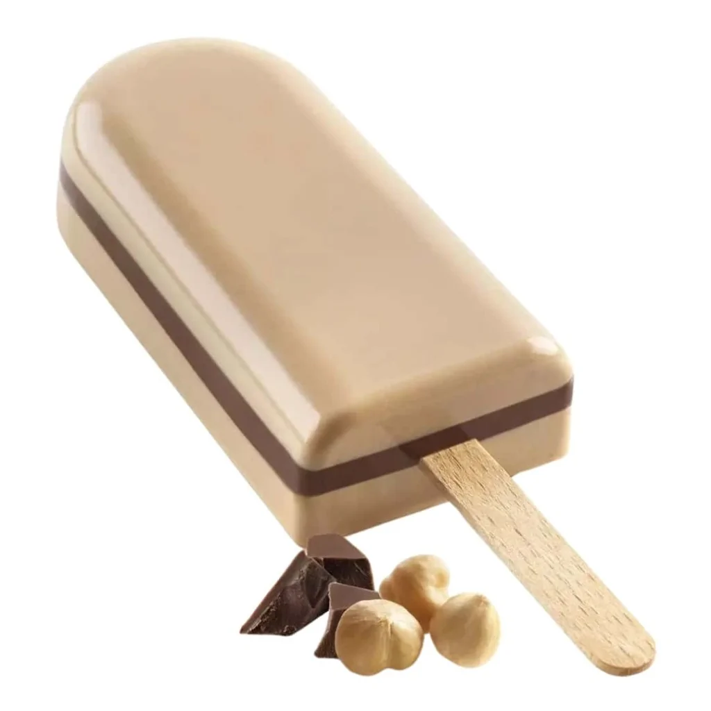 Set 2 Stampi Silicone Stecco Gelato Cremino 92x45x23 mm