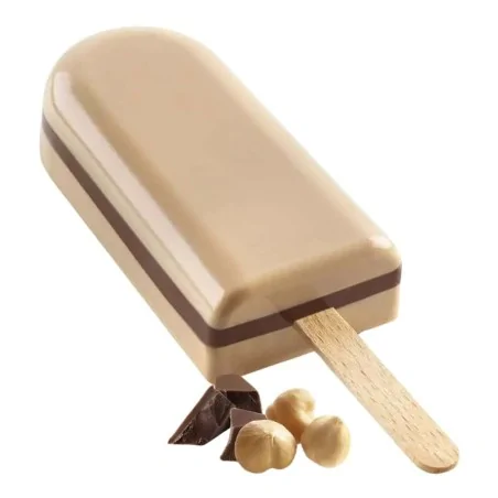 Set 2 Stampi Silicone Stecco Gelato Cremino 92x45x23 mm