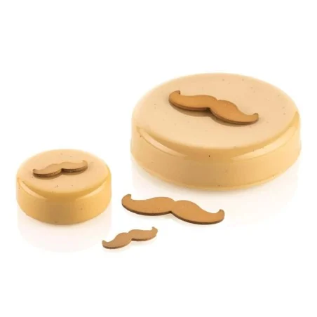 Set 2 Stampi Silicone Chablon Mustache 39x12 - 70x21 mm