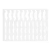 Set 2 Stampi Silicone Chablon Mustache 39x12 - 70x21 mm