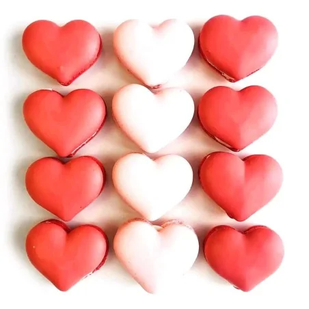 Tappetino Silicone N° 42 Macarons Cuore 38x35 mm SILIKOMART