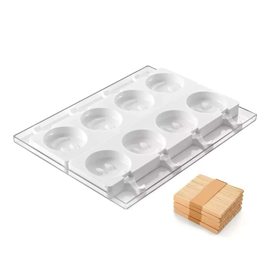 Set 2 Stampi Silicone Stecco Gelato Mr Funny 83 H 22,5 mm