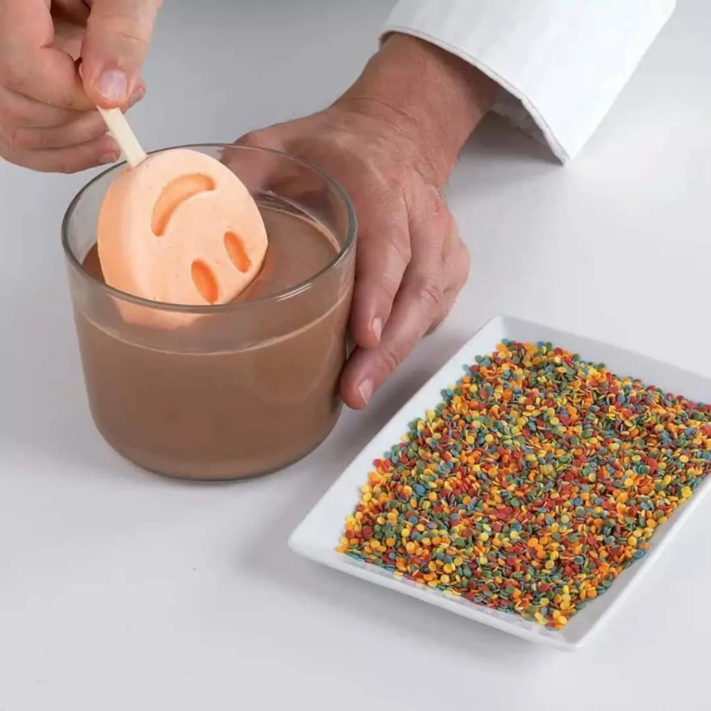 Set 2 Stampi Silicone Stecco Gelato Mr Funny 83 H 22,5 mm