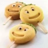 Set 2 Stampi Silicone Stecco Gelato Mr Funny 83 H 22,5 mm