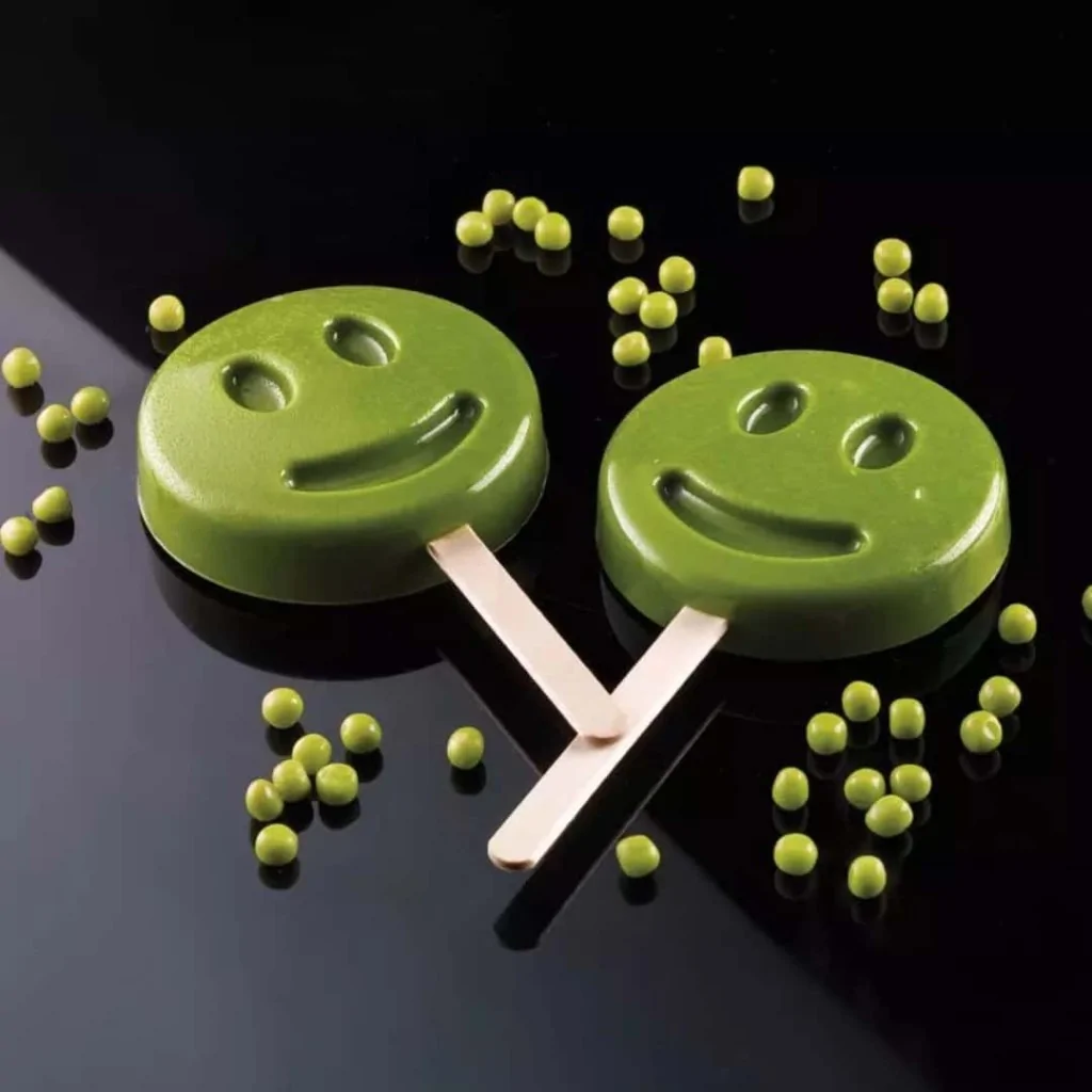 Set 2 Stampi Silicone Stecco Gelato Mr Funny 83 H 22,5 mm