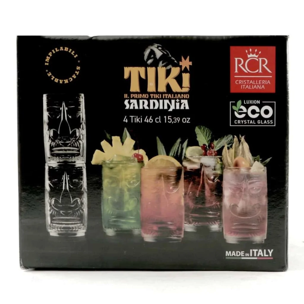 Set 4 Bicchieri Cocktail Tiki Sardinia 46 cl RCR