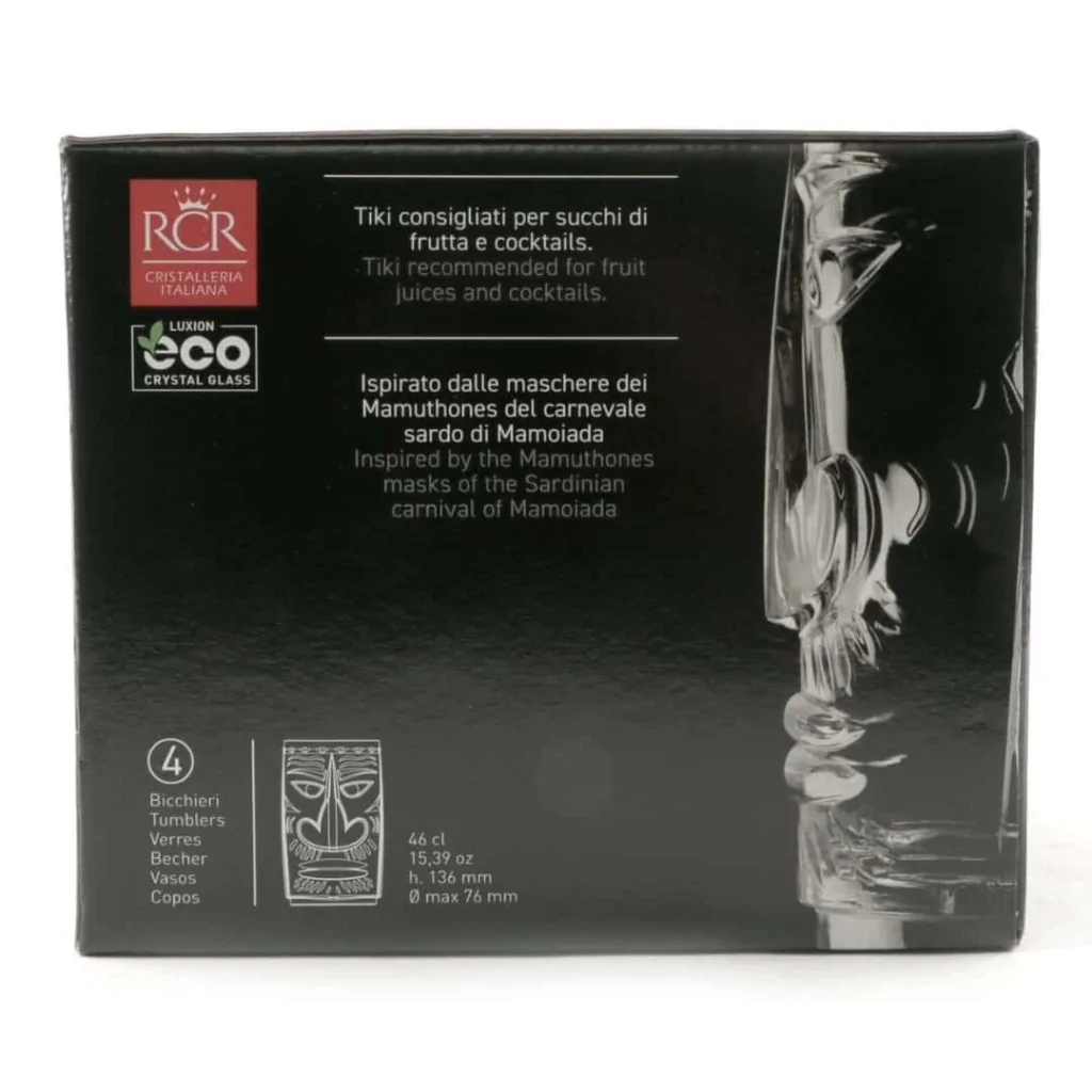 Set 4 Bicchieri Cocktail Tiki Sardinia 46 cl RCR