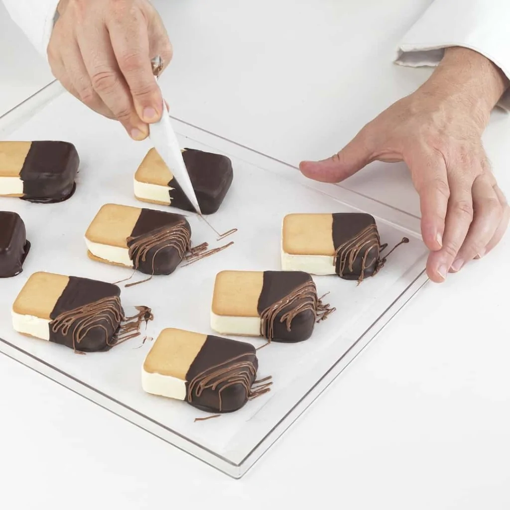 Set 2 Stampi Silicone Biscotto Gelato Mini Double 71x49x21 mm