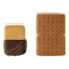 Set 2 Stampi Silicone Biscotto Gelato Mini Double 71x49x21 mm