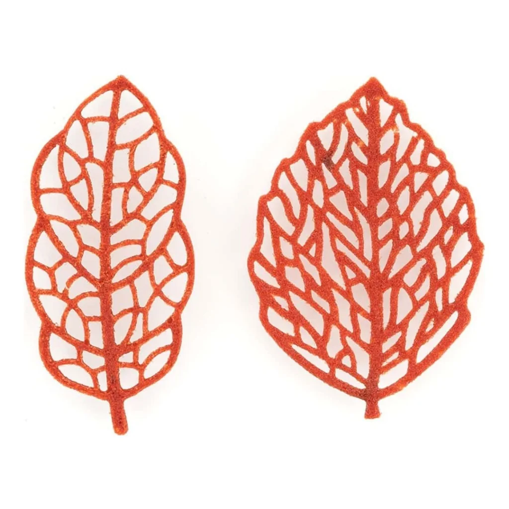 Stampo Silicone N° 24 Decori Foglie Foresta 66x30 h 1mm