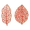 Stampo Silicone N° 24 Decori Foglie Foresta 66x30 h 1mm