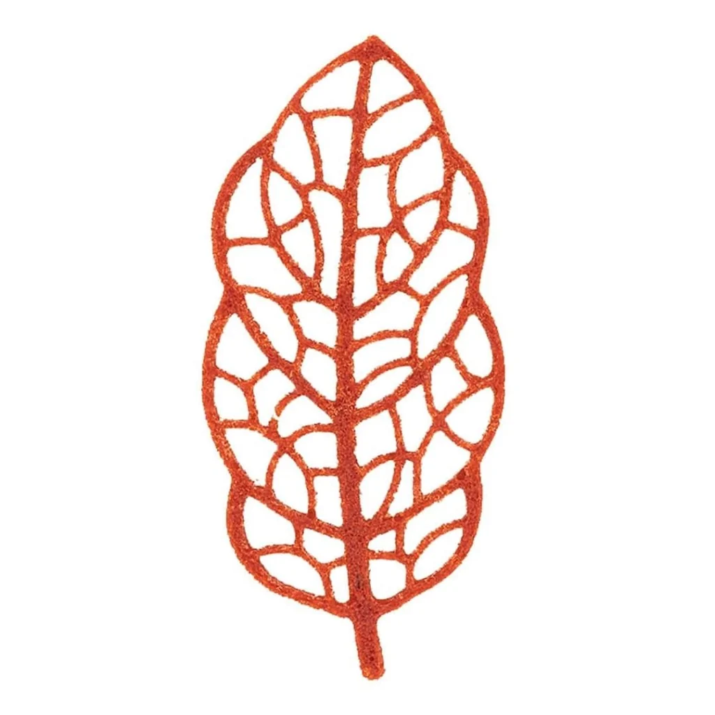 Stampo Silicone N° 24 Decori Foglie Foresta 66x30 h 1mm