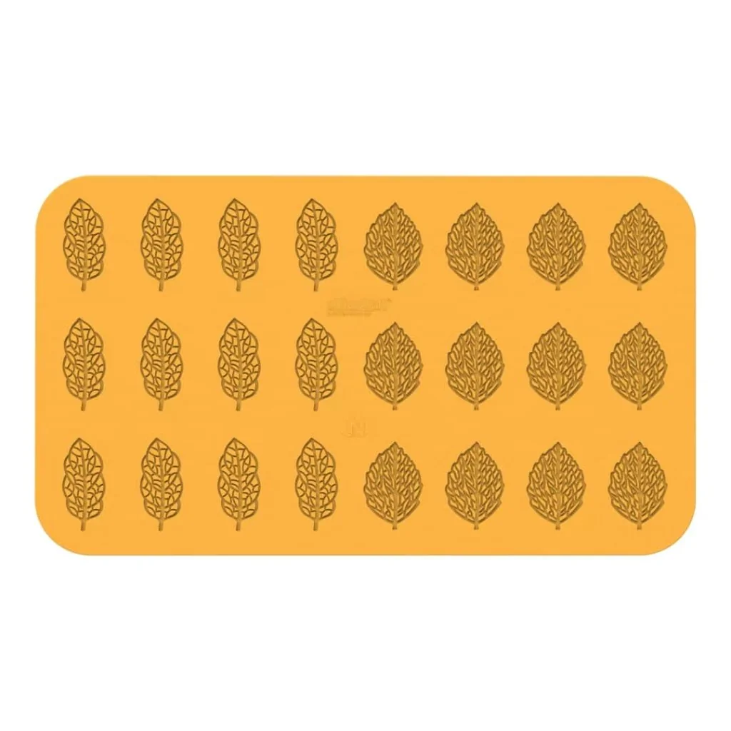 Stampo Silicone N° 24 Decori Foglie Foresta 66x30 h 1mm
