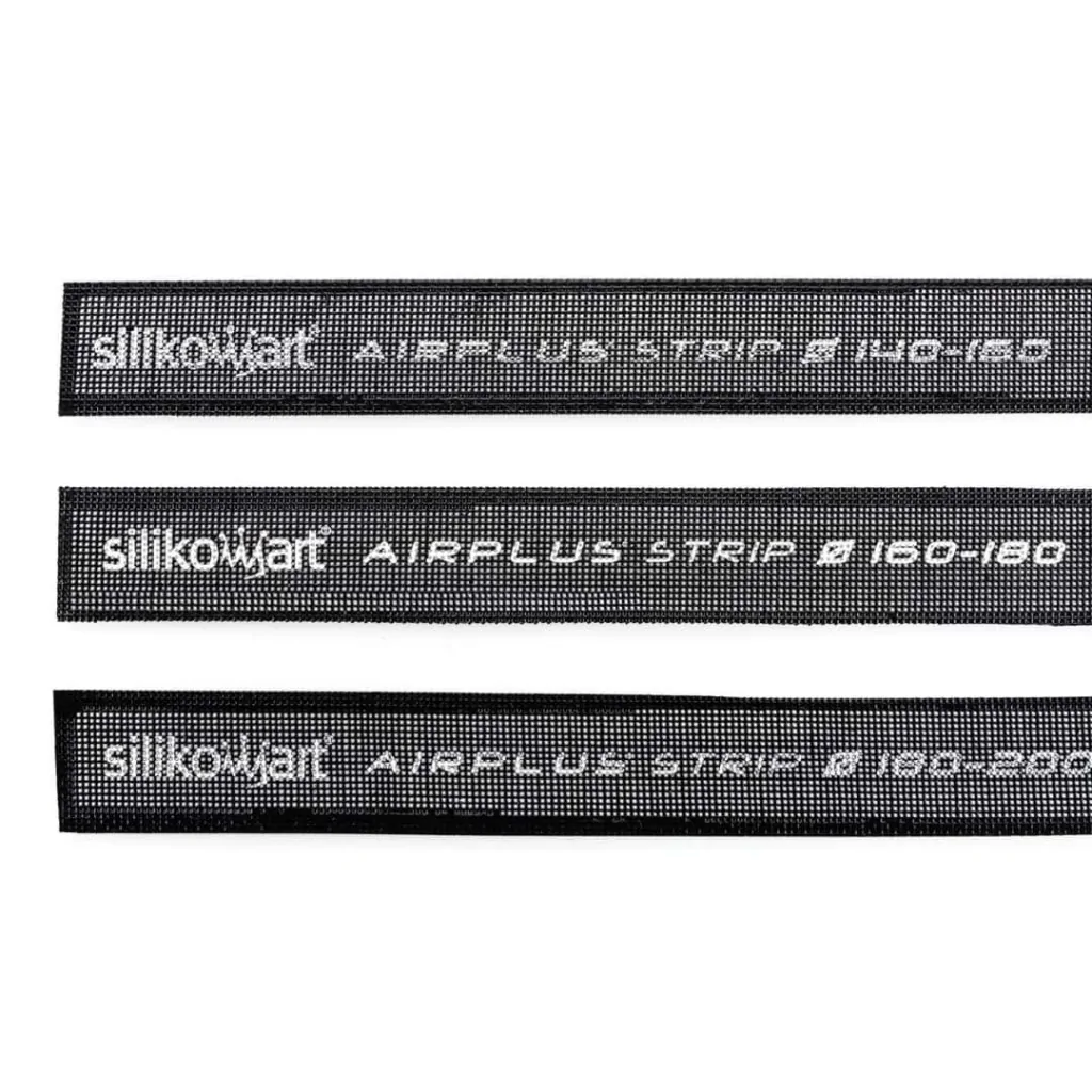 Set 5 Fasce Microforate Airplus Strip Nero ø 180 - 200 mm