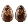 Stampo Uova Cioccolato Smiling Eggs 82x77x107 mm SILIKOMART