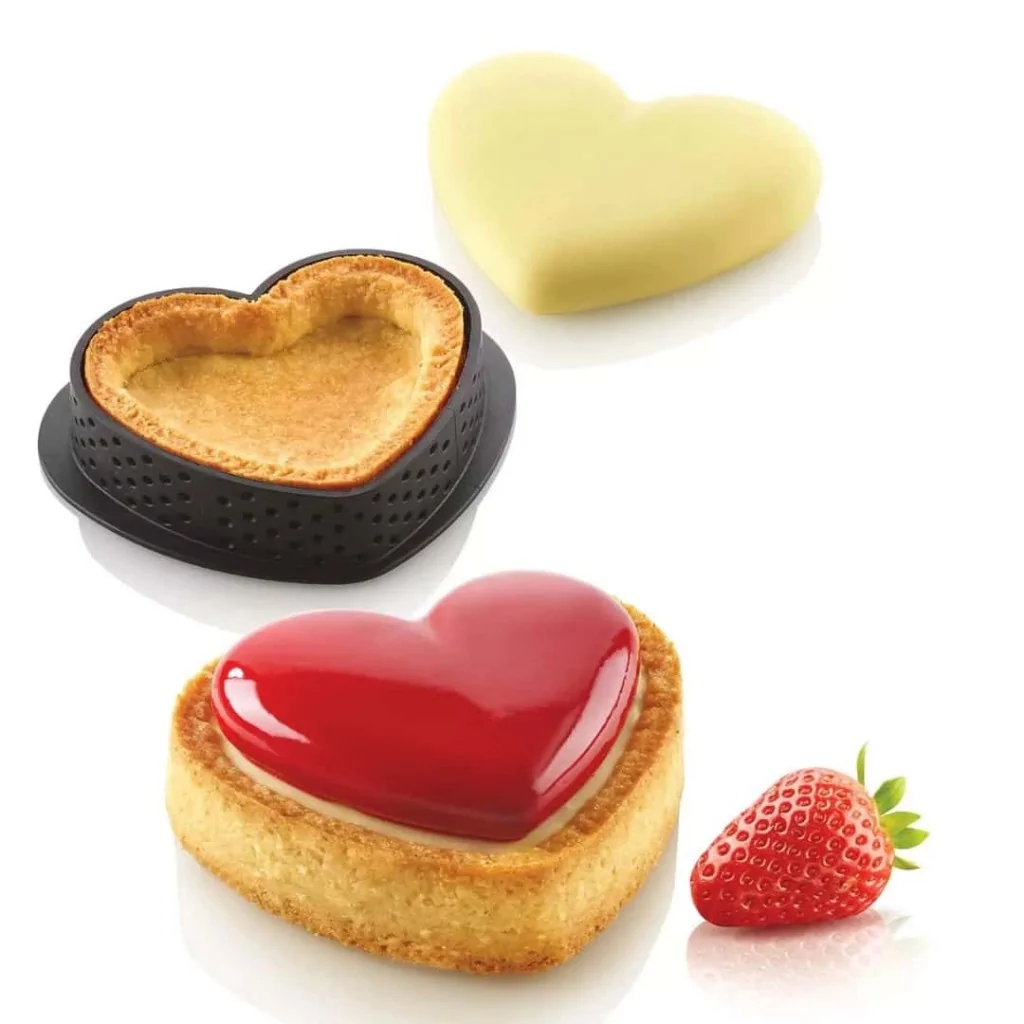 Kit Stampo Amore con 8 Anelli Tarte Ring Cuore 8x7 cm SILIKOMART