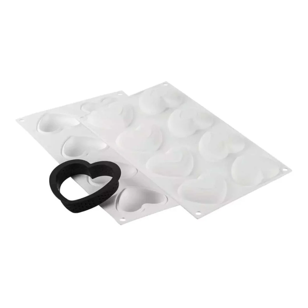 Kit Stampo Amore con 8 Anelli Tarte Ring Cuore 8x7 cm SILIKOMART
