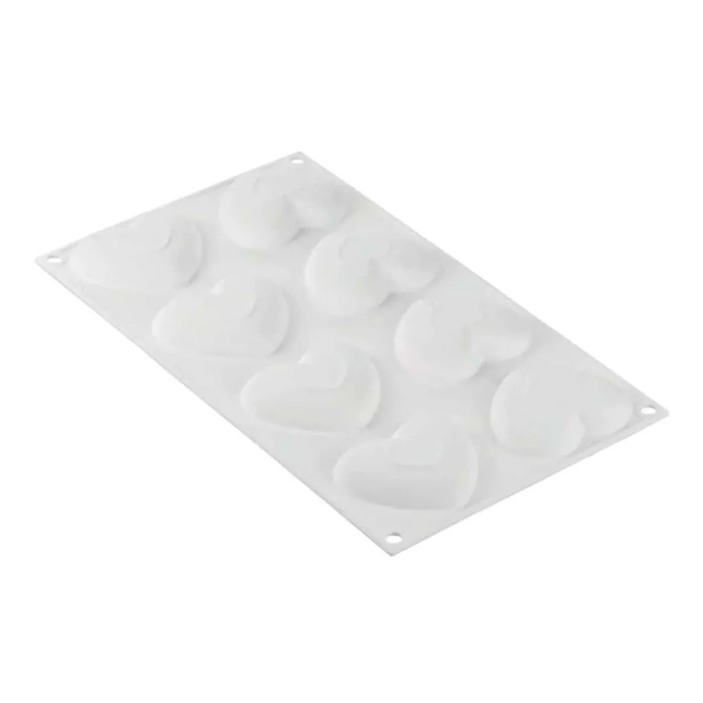 Kit Stampo Amore con 8 Anelli Tarte Ring Cuore 8x7 cm SILIKOMART