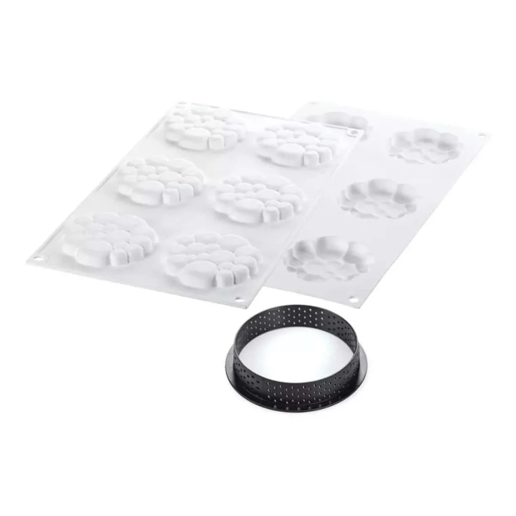 Kit Stampo Paradis con 6 Anelli Tarte Ring ø 8 cm SILIKOMART
