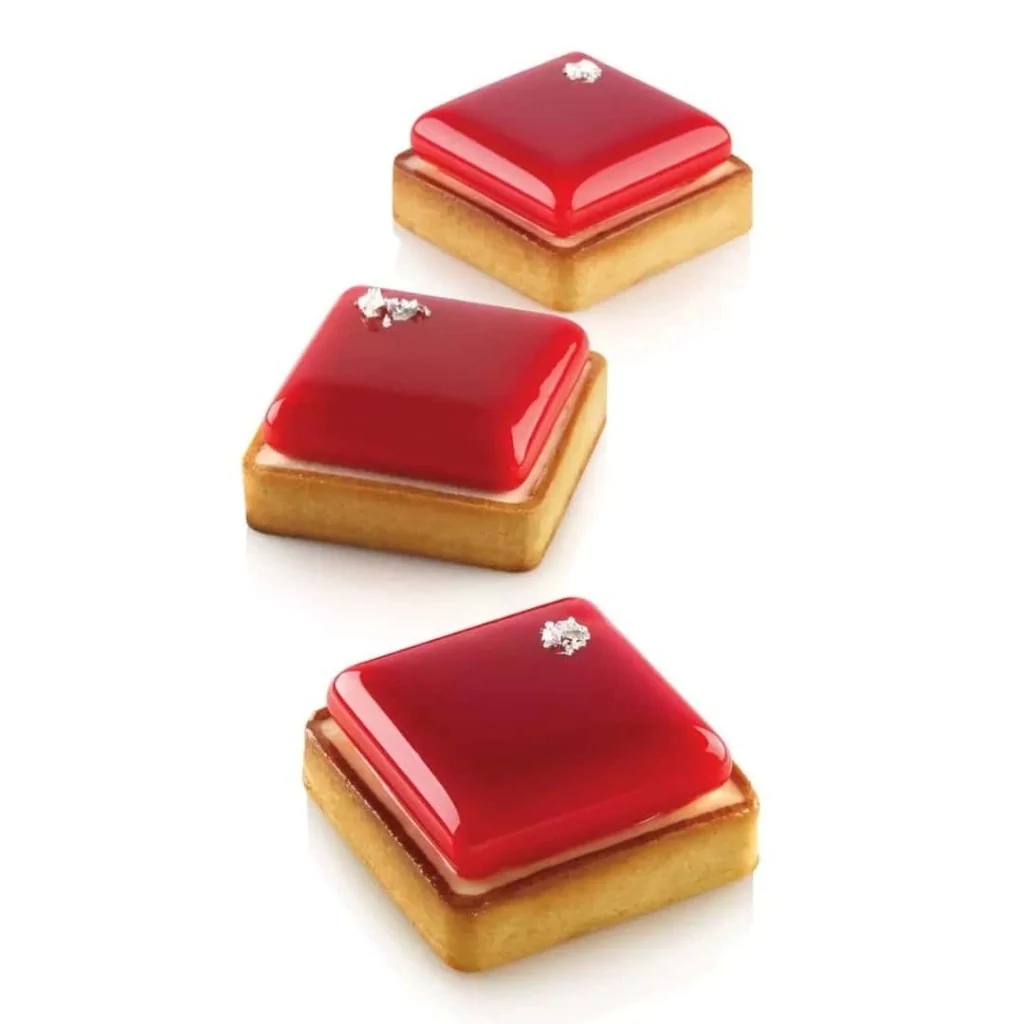 Kit Stampo Square con 6 Anelli Tarte Ring 8x8 cm SILIKOMART