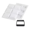 Kit Stampo Square con 6 Anelli Tarte Ring 8x8 cm SILIKOMART