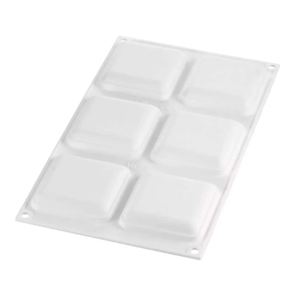 Kit Stampo Square con 6 Anelli Tarte Ring 8x8 cm SILIKOMART