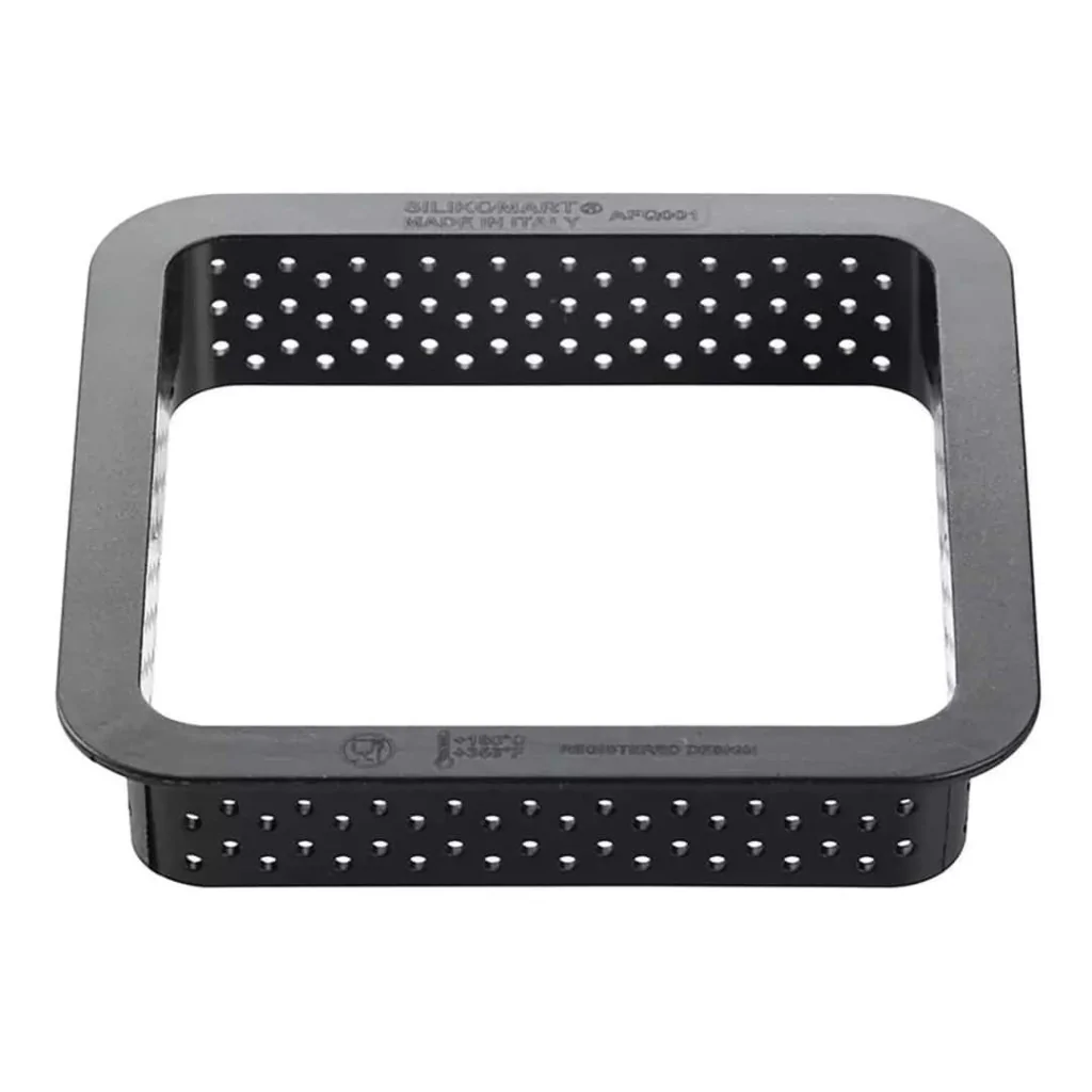 Kit Stampo Square con 6 Anelli Tarte Ring 8x8 cm SILIKOMART