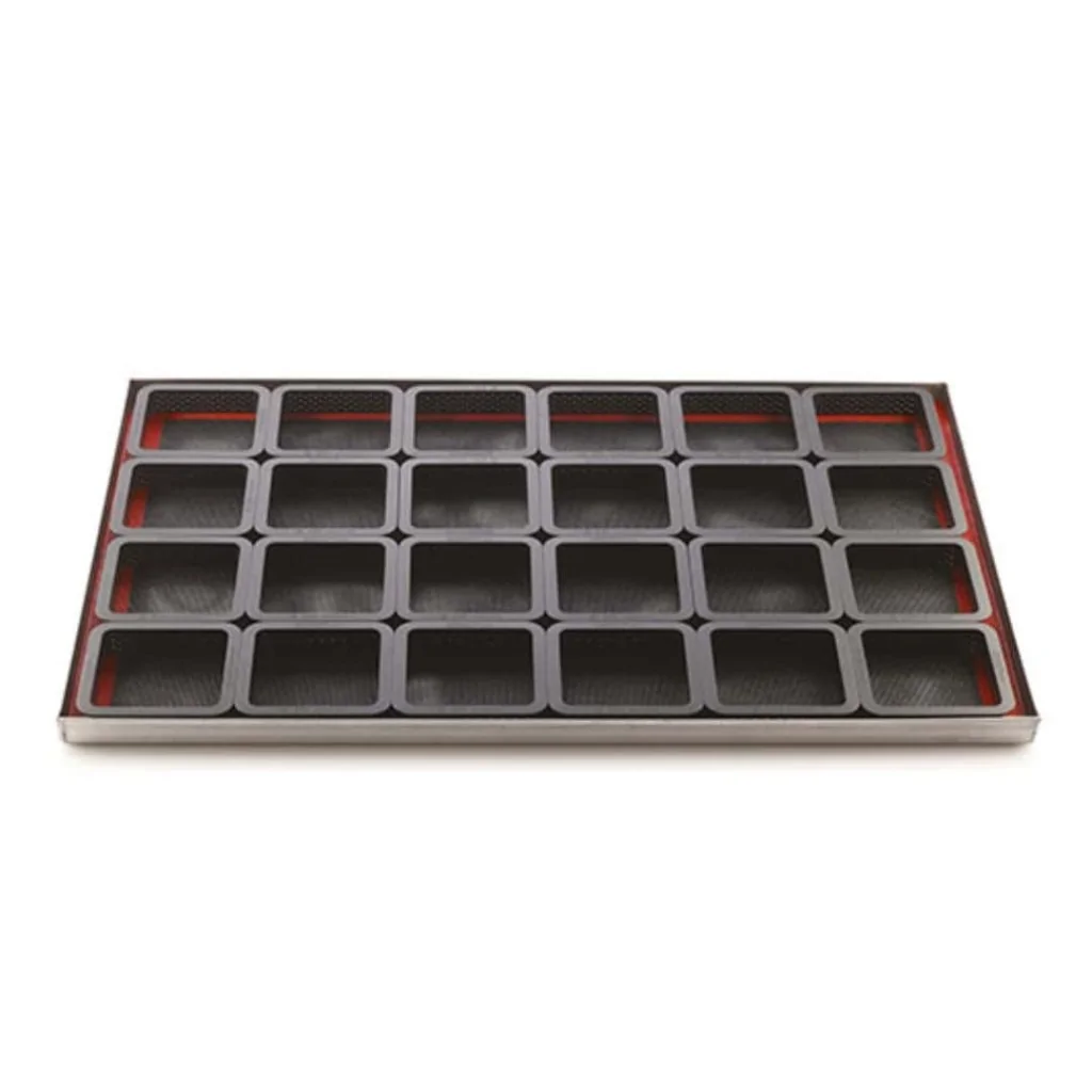 Kit Stampo Square con 6 Anelli Tarte Ring 8x8 cm SILIKOMART