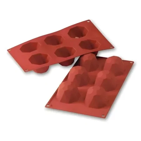 Stampo Silicone 6 Monoporzioni Big Diamond 68x45 mm SILIKOMART