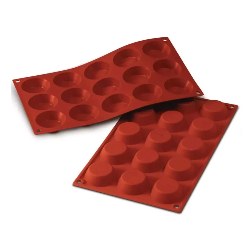 Stampo Silicone 15 Monoporzioni Tartellette ø 50x15 mm
