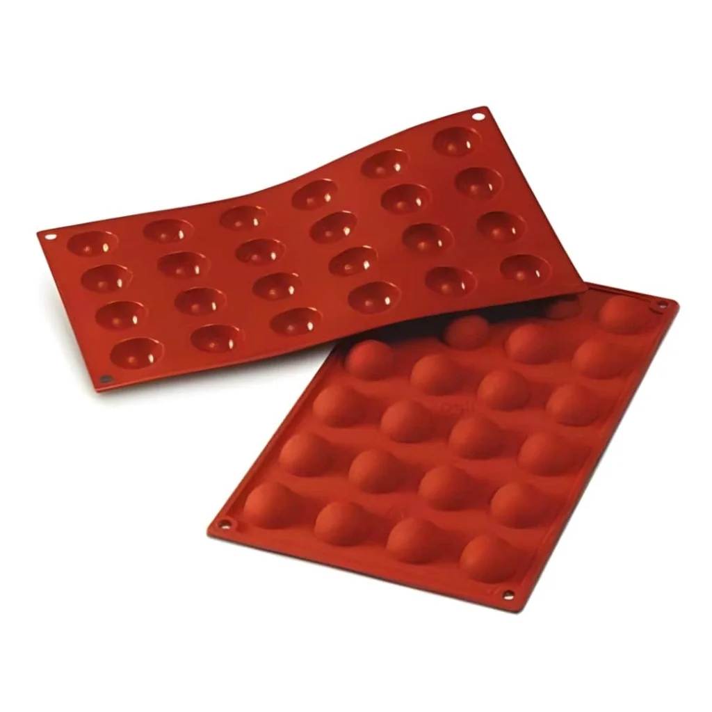 Stampo Silicone 24 Monoporzioni Semisfere ø 30x15 mm SILIKOMART