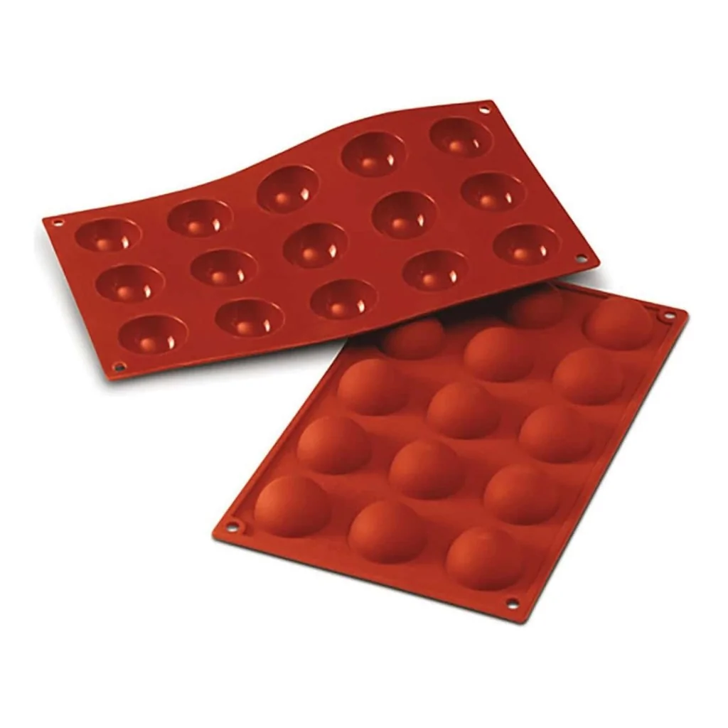 Stampo Silicone 15 Monoporzioni Semisfere ø 40x20 mm SILIKOMART