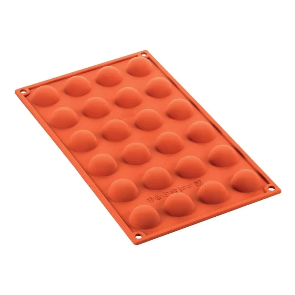Stampo Silicone 24 Monoporzioni Semisfere ø 30x15 mm SILIKOMART